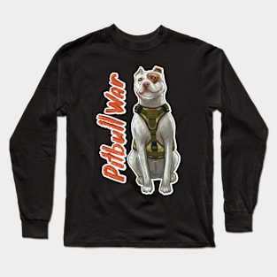 pitbull war tactical dog Long Sleeve T-Shirt